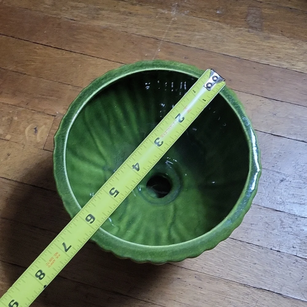 Ceramic Glazed Pedastal Planter - Picture 5 of 6
